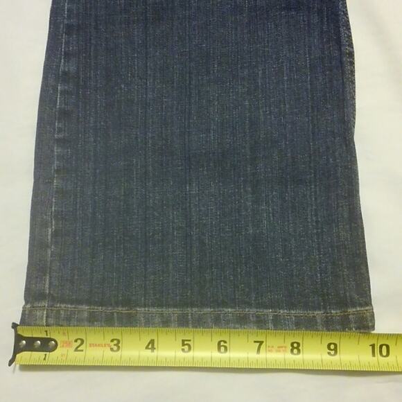 London Jean Premium Quality Stretch Denim Blue Jeans Button Fly Bootcut Sz 6 - Picture 5 of 9